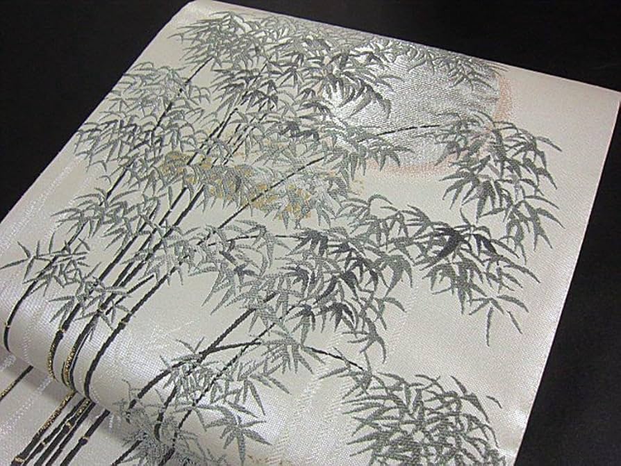 上質な逸品西陣高級引箔袋帯 竹林 フォーマな逸品【綿芯御仕立て